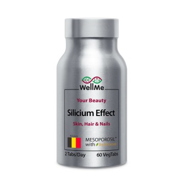 WellMe, Silicium Effect, Кремний (для здоровья кожи, волос, ногтей и суставов), таблетки, 60 шт.