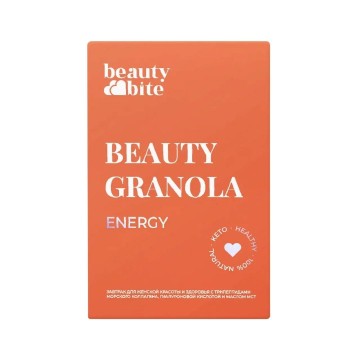 Beauty Diet, Beauty Гранола функциональная низкоуглеводная Energy, (без сахара), 125 г