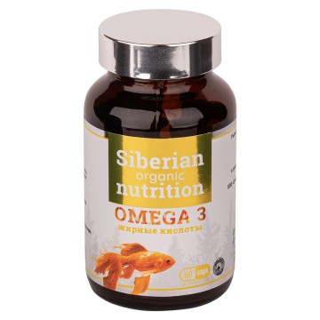 Siberian organic nutrition, Омега-3, капсулы, 60 шт.