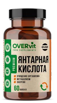 OVERVit, Янтарная кислота, капсулы, 60 шт.