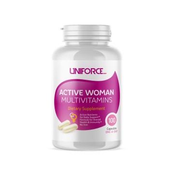 UNIFORCE, Комплекс для женщин «Active Woman Multivitamins», капсулы, 100 шт.