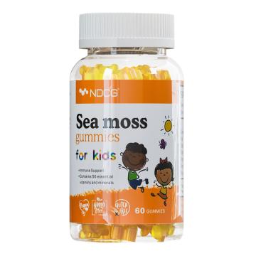 NDCG, Sea Moss for kids (ирландский мох), со вкусом апельсина, жевательные конфеты, 60 шт.