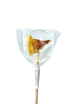 Lollipops, Леденец на палочке из изомальта с сублимированным апельсином, 1 шт.