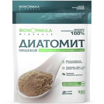 Prodex, BIONORMULA «Диатомит пищевой» (сорбент для здоровья кожи, волос, ногтей, от акне), порошок, 500 г