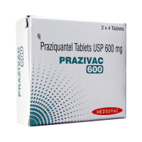 Празиквантел Бильтрицид (Prazivac \ Zerquan, аналог Дистоцид, Цистицид) табл. 600мг №8