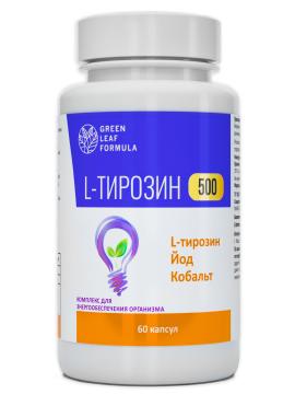 Green Leaf Formula, L-тирозин с йодом, капсулы, 60 шт.