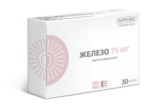 Supreme Pharmatech, Липосомальное железо, капсулы, 30 шт.