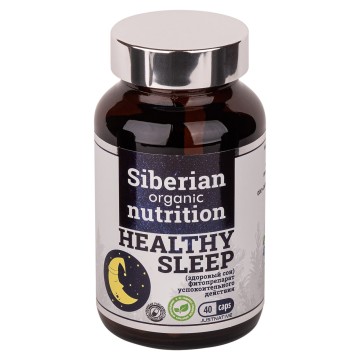 Siberian organic nutrition, Healthy sleep (для здорового сна), капсулы, 40 шт.