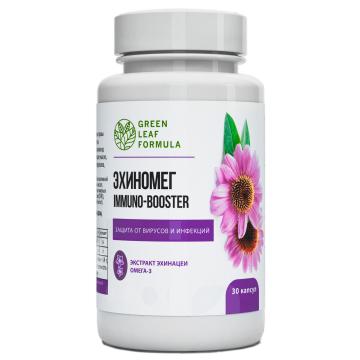 Green Leaf Formula, Эхинацея (от гриппа и простуды), капсулы, 30 шт.