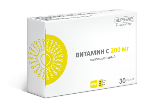 Supreme Pharmatech, Липосомальный витамин C, капсулы, 30 шт.