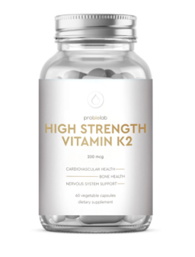 Probiolab, High Strength Vitamin K2 (MK-7 VitaMK7®), вегетарианские капсулы, 60 шт.