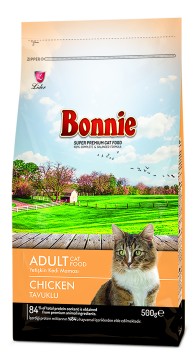 Bonnie, Сухой корм для кошек с курицей, 500 г