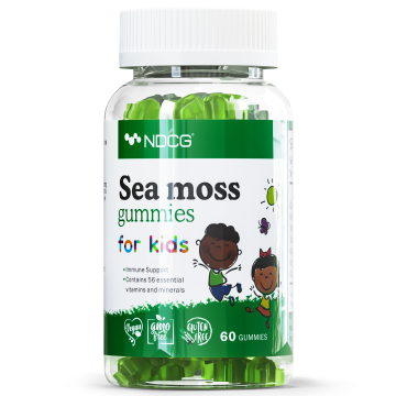 NDCG, Sea Moss for kids (ирландский мох), со вкусом яблока, жевательные конфеты, 60 шт.