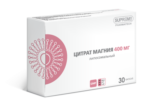 Supreme Pharmatech, Липосомальный цитрат магния, капсулы, 30 шт.