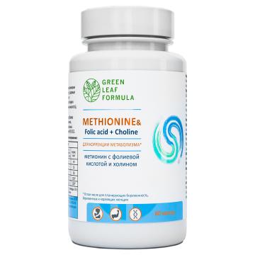 Green Leaf Formula, Метионин с фолиевой кислотой и холином, капсулы, 60 шт.