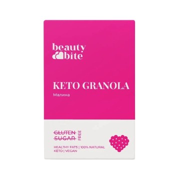 Beauty Diet, Кето-гранола с малиной, 125 г