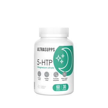 ULTRASUPPS, 5-HTP + магний (цитрат), капсулы, 60 шт.