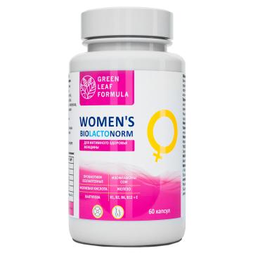 Green Leaf Formula, WOMEN’S BIOLACTONORM (для интимного здоровья женщины), капсулы, 60 шт.