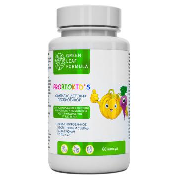 Green Leaf Formula, PROBIOKID’S (комплекс детских пробиотиков), капсулы, 60 шт.